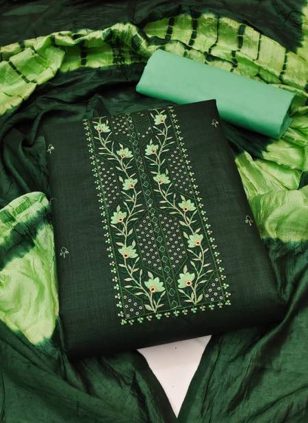 Green Colour RAHUL NX 514 New Latest Designer Cotton Dress Material Collection 514 D